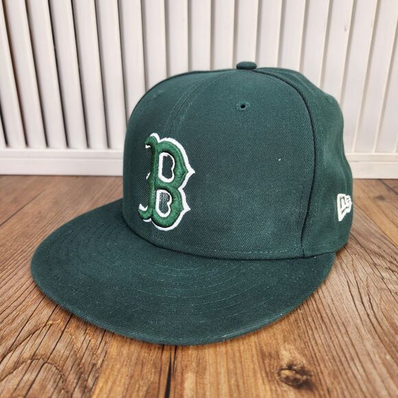 Boston Red Sox New Era 59fifty Fitted 7" Hat Cap Kelly Green MLB Baseball Irish - Picture 1 of 10